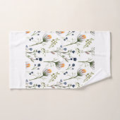 Wildflower Watercolor Bath Towel Set Bad Handdoek (Handdoek)