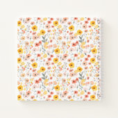 Wildflower Watercolor Monogram Notebook Journal Notitieboek (Achterkant)