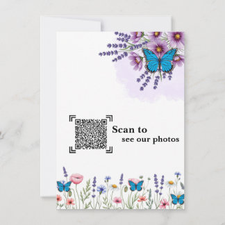 Wildflower Watercolor Wedding Thank You Card | Ele Bedankkaart