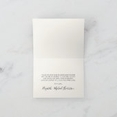 Wildflower Waterverf Baby Meisje Douche Bedankkaart (Binnen)