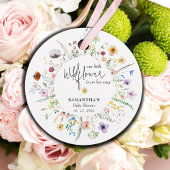 Wildflower Waterverf Baby shower Dank u Bedankjes Labels