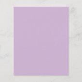 Wildflower Waterverf Baby shower dank u kaart (Achterkant)