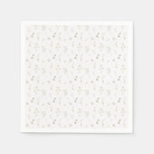 Wildflower Waterverf Bloemen Lente Zomer Servet (Voorkant)