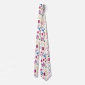 Wildflower Waterverf Botanische Bloemen Stropdas (Achterkant)