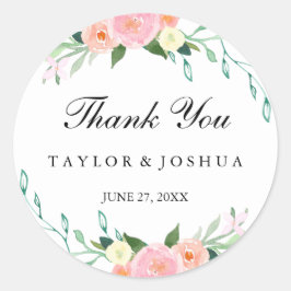 Wildflower Waterverf bruiloft Sticker