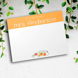 wildflower waterverf geel docent notitieblok