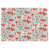 Wildflower Waterverf in zoet rood en blauw Groot Cadeauzakje (Achterkant)