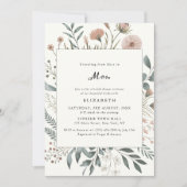 Wildflower Waterverf Miss to Mrs Vrijgezellenfeest Kaart (Voorkant)