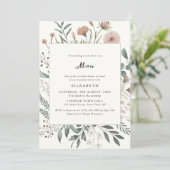 Wildflower Waterverf Miss to Mrs Vrijgezellenfeest Kaart (Staand voorkant)