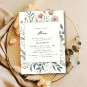 Wildflower Waterverf Miss to Mrs Vrijgezellenfeest Kaart