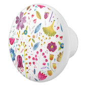 Wildflower Waterverf Modern Keramische Knop (Rechts)