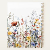 Wildflower Waterverf Ongedateerde Planner (Achterkant)
