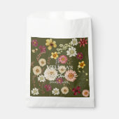 Wildflower waterverf rustieke boho wilde bloem bedankzakje (Voorkant)