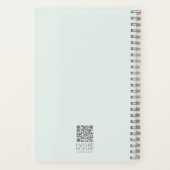 Wildflower Waterverf Schrift gepersonaliseerd Notitieboek (Achterkant)