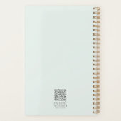Wildflower Waterverf Schrift gepersonaliseerd Planner (Achterkant)