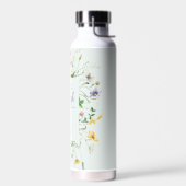 Wildflower Waterverf Schrift gepersonaliseerd Waterfles (Links)