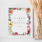 Wildflower Waterverf Trouwkaarten Cadeaubordje Poster