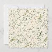 Wildflower Waterverf Zomer Herfst Vrijgezellenfees Kaart (Achterkant)