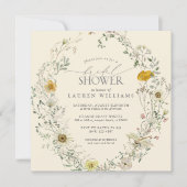 Wildflower Waterverf Zomer Herfst Vrijgezellenfees Kaart (Voorkant)