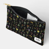 Wildflower Waterverf Zwart Botanisch Bloemen Etui (Open)