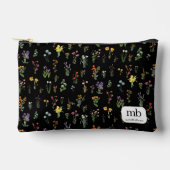 Wildflower Waterverf Zwart Botanisch Bloemen Etui (Voorkant)