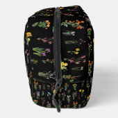 Wildflower Waterverf Zwart Botanisch Bloemen Toilettasje (Rechts)