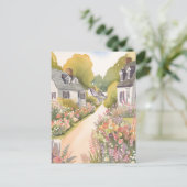 Wildflower Way | Kuststad waterverf Briefkaart (Staand voorkant)