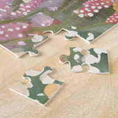 Wildflower Way | Waterverf van kuststrandstad Legpuzzel (Zijkant)