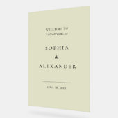 Wildflower Wedding Acryl Teken Welkom. Acryl Bord (Hoek)