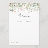 Wildflower Wedding Advieskaart (Voorkant)
