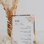 Wildflower Wedding Bar Menu Sign Sjabloon Poster