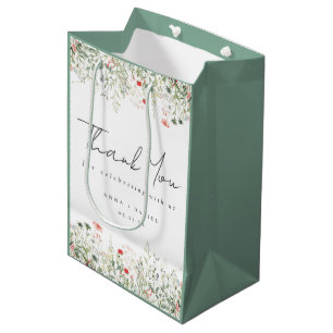 Wildflower Wedding Bedankt Medium Cadeauzakje