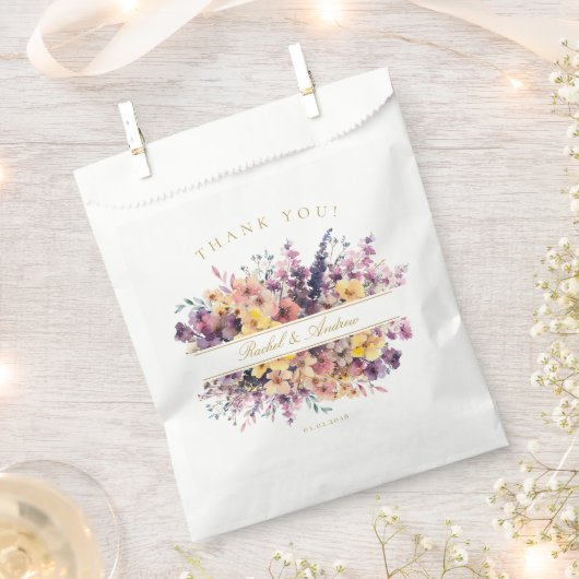 Wildflower Wedding Bedankzakje (Geknipt)