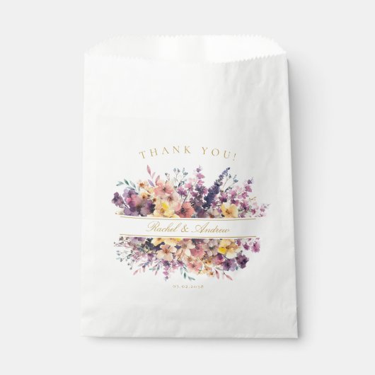 Wildflower Wedding Bedankzakje (Voorkant)