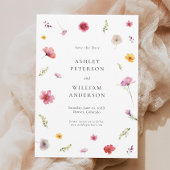 Wildflower Wedding Bewaar de datum Kaart