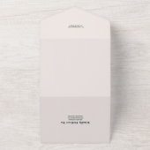 Wildflower Wedding Boho Country Floral All In One Uitnodiging (Buitenkant)