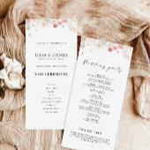 Wildflower Wedding Ceremony Programma Sjabloon