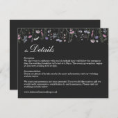 Wildflower Wedding Details Response Kaart WF1 (Voorkant / Achterkant)