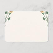 Wildflower Wedding Enclosure Card  Informatiekaartje (Achterkant)