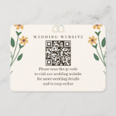 Wildflower Wedding Enclosure Card  Informatiekaartje (Voorkant)