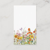 Wildflower Wedding Enclosure Card Informatiekaartje (Achterkant)