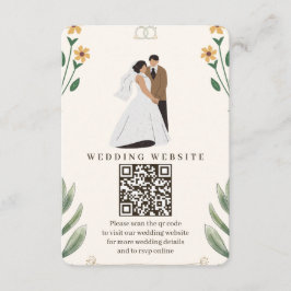 Wildflower Wedding Enclosure Card  Informatiekaartje