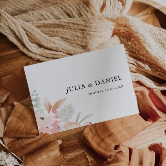 Wildflower Wedding Envelope Adres Sjabloon