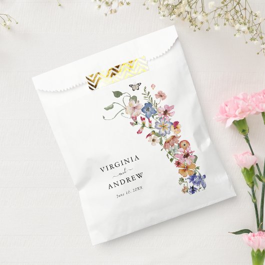 Wildflower Wedding Favor Bags Bedankzakje