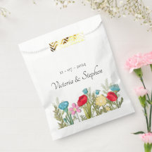 Wildflower Wedding Favor Bags