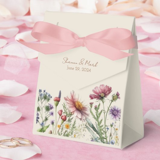 Wildflower Wedding Favoriet Gift Box Bedankdoosjes (Huwelijk)