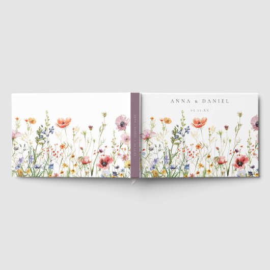 Wildflower Wedding Gastenboek (Volledig)