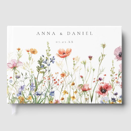 Wildflower Wedding Gastenboek (Voorkant)