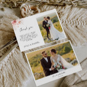 Wildflower Wedding Hartelijk dank Kaart