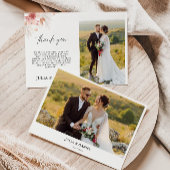 Wildflower Wedding Hartelijk dank Kaart